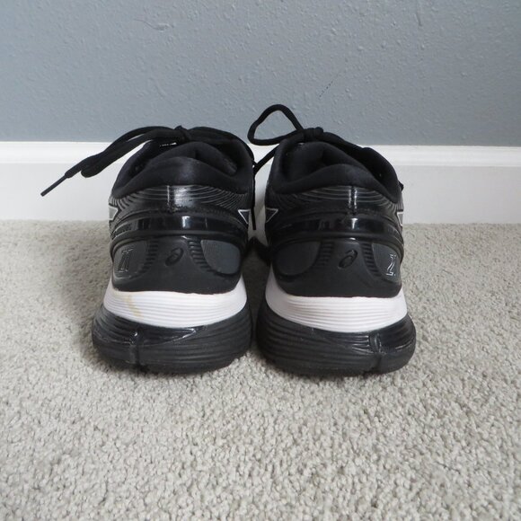 Asics womens gel nimbus 21 running shoes size 9 black/white - Picture 4 of 10